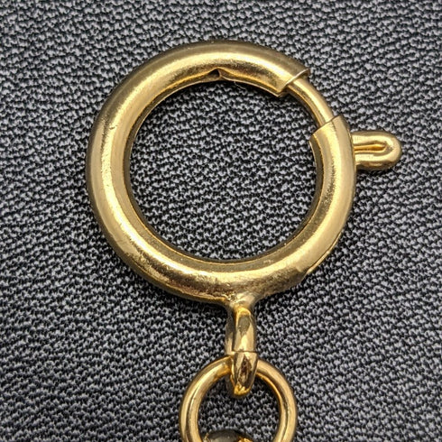 K24ゴールドプレート 引き輪式 アルバートチェーン 喜平リンク