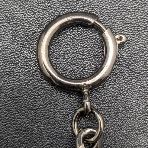 Black Hematite Plate Pull Ring Type Albert Chain Kihei Link