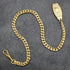 K24 gold plate clip type Albert chain Kihei link