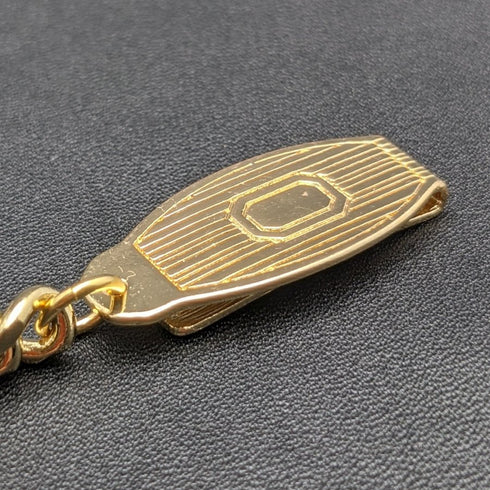 K24 gold plate clip type Albert chain Kihei link