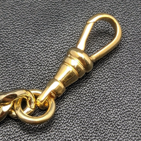 K24 gold plate clip type Albert chain Kihei link