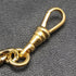 K24 gold plate clip type Albert chain Kihei link