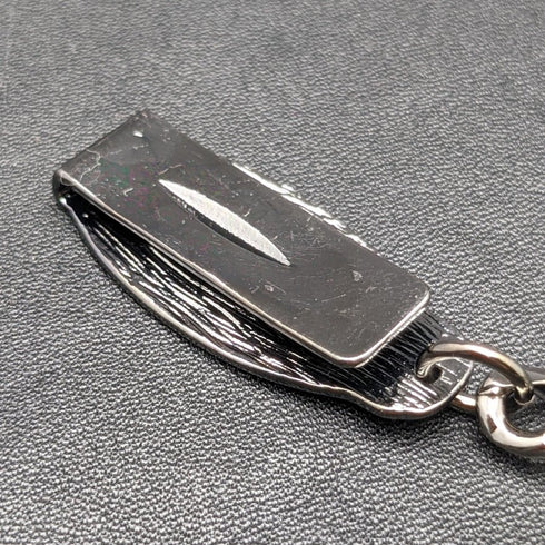 Black Hematite Plate Clip Type Albert Chain Kihei Link