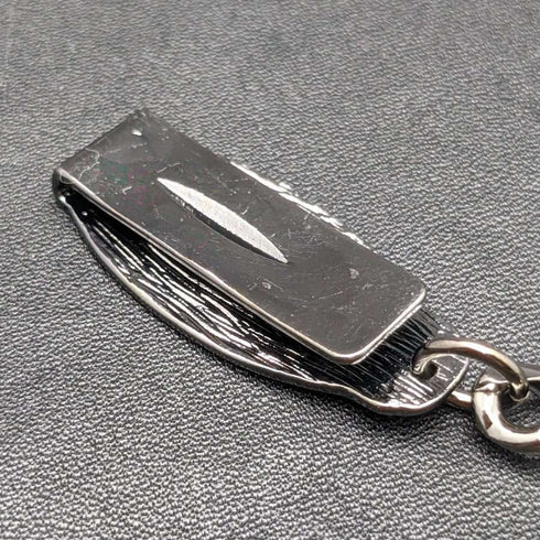 Black Hematite Plate Clip Type Albert Chain Kihei Link