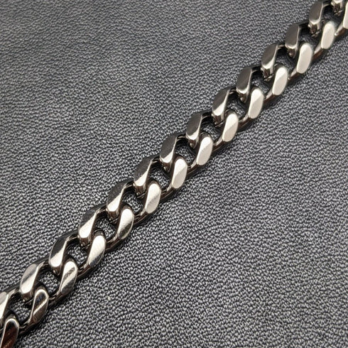 Black Hematite Plate Clip Type Albert Chain Kihei Link