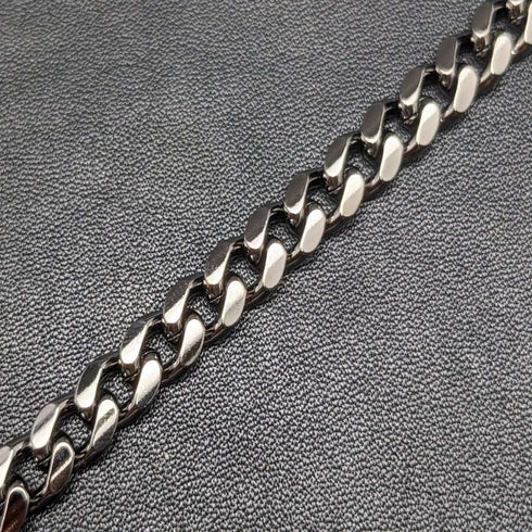 Black Hematite Plate Clip Type Albert Chain Kihei Link