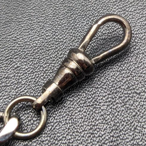 Black Hematite Plate Clip Type Albert Chain Kihei Link