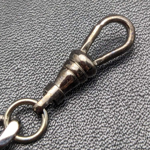 Black Hematite Plate Clip Type Albert Chain Kihei Link