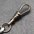 Black Hematite Plate Clip Type Albert Chain Kihei Link