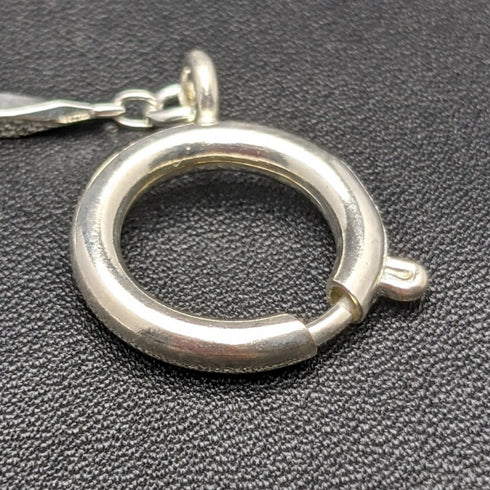 スターリングシルバープレート 引き輪式 アルバートチェーン 軽量デザインリンク