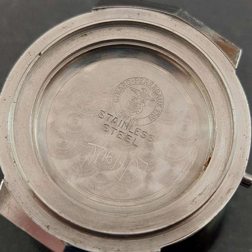 1960年代芝柏(Girard-Perregaux)17鑽機械男士腕錶,黑色錶盤,走時良好