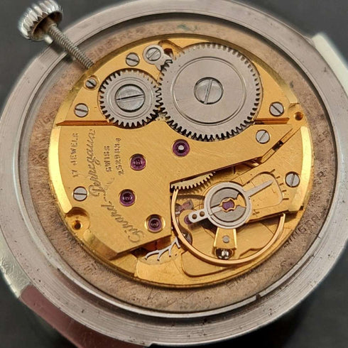 1960年代芝柏(Girard-Perregaux)17鑽機械男士腕錶,黑色錶盤,走時良好