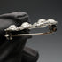 British Vintage Sterling Silver & Marcasite Rose Wreath Brooch by Thomas Mott