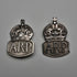 1938年 英国ヴィンテージ 純銀製 ARP(空襲警戒員)バッジペア Royal Mint