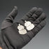 1938 British Vintage Sterling Silver ARP Warden Badge Pair by Royal Mint