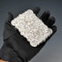 1856 English Antique Solid Silver Card Case 59g Hilliard&Thomason
