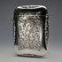 1916 English Antique Sterling Silver Card Case with Chain 71g Edwin Joseph Houlston