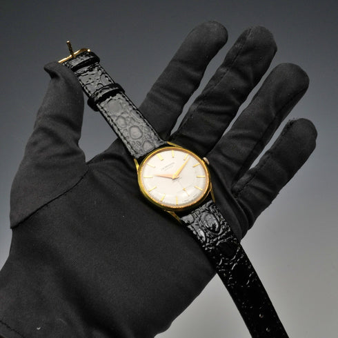 British Vintage J.W.Benson Men's Mechanical Watch Alloy Case 17 Jewels Good Working Order