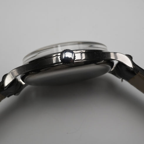 Circa 1958 Longines Men's Mechanical Watch Ref. 7137.1 Cal. 12.68Z Black Dial In good working order