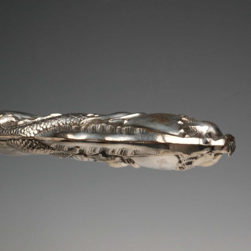 English Antique Mid-Victorian Silver-Plated Fish Server Set