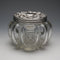 1903 British Antique Sterling Silver Lid Cut Glass Jar by King & Sons