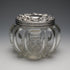1903 British Antique Sterling Silver Lid Cut Glass Jar by King & Sons