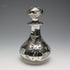 Vintage American Art Nouveau Silver Overlay Glass Perfume Bottle