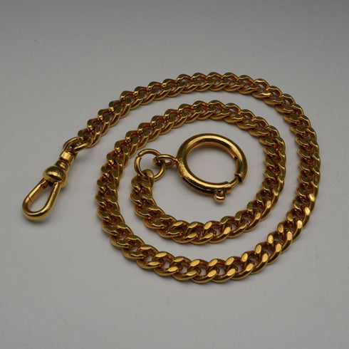 Vintage Rolled Gold Albert Chain with a ring clasp