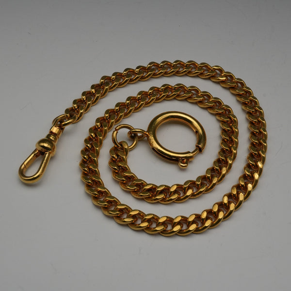 ヴィンテージ ロールドゴールド製 引き輪式 アルバートチェーン