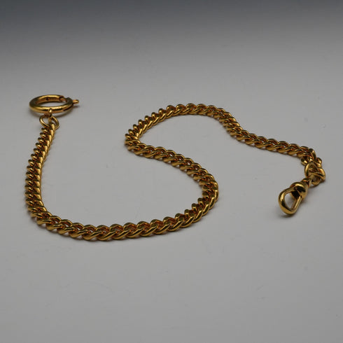 ヴィンテージ ロールドゴールド製 引き輪式 アルバートチェーン