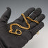 Vintage Rolled Gold Albert Chain with a ring clasp
