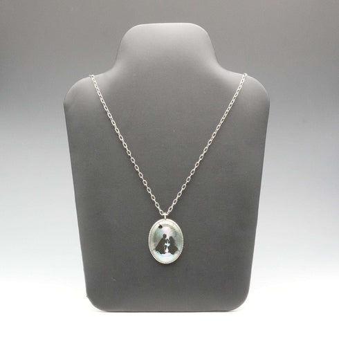 UK Vintage Romeo and Juliet Sterling Silver Pendant with Sterling Silver Chain