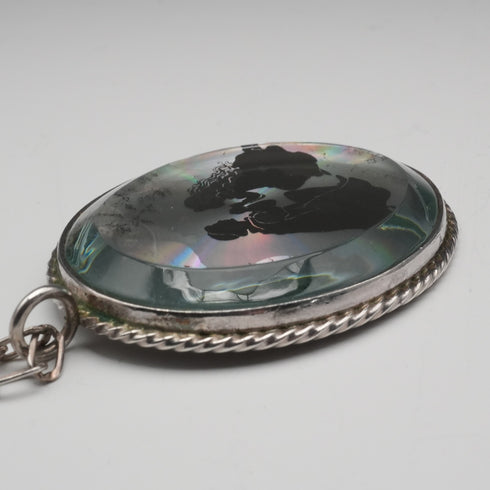 UK Vintage Romeo and Juliet Sterling Silver Pendant with Sterling Silver Chain