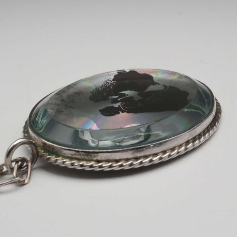 UK Vintage Romeo and Juliet Sterling Silver Pendant with Sterling Silver Chain