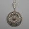 British Vintage Floral Filigree Sterling Silver Pendant with Sterling Silver Chain