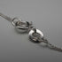 British Vintage Floral Filigree Sterling Silver Pendant with Sterling Silver Chain