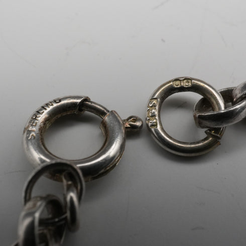 1977年 英国ヴィンテージ 純銀製 ジュビリーインゴットペンダント 純銀チェーン付 計42.3g ケース付