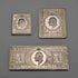 English Vintage Sterling Silver Edwardian Stamp Replica Ingot Set, Total 63g