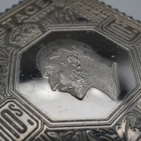 英国ヴィンテージ 純銀製 エドワーディアン切手 レプリカインゴットセット 計63g