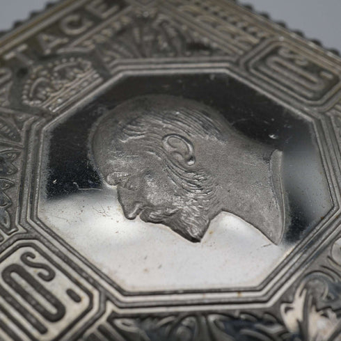 English Vintage Sterling Silver Edwardian Stamp Replica Ingot Set, Total 63g