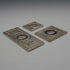 English Vintage Sterling Silver Edwardian Stamp Replica Ingot Set, Total 63g
