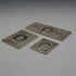 English Vintage Sterling Silver Edwardian Stamp Replica Ingot Set, Total 63g