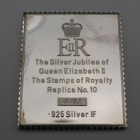 英国ヴィンテージ 純銀製 エドワーディアン切手 レプリカインゴットセット 計63g