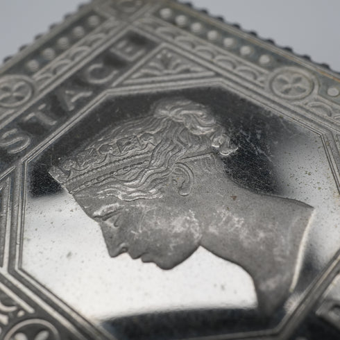 英国ヴィンテージ 純銀製 ヴィクトリアン切手 レプリカインゴットセット 計92.5g