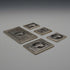 United Kingdom Vintage Sterling Silver Victorian Stamp Replica Ingot Set Total 92.5g