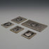 United Kingdom Vintage Sterling Silver Victorian Stamp Replica Ingot Set Total 92.5g