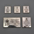 United Kingdom Vintage Sterling Silver Victorian Stamp Replica Ingot Set Total 92.5g