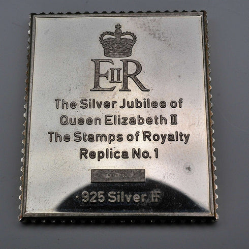 United Kingdom Vintage Sterling Silver Victorian Stamp Replica Ingot Set Total 92.5g