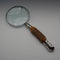 英国アンティーク 純銀装飾アントラーハンドル ルーペ 拡大鏡 Walker&Hall