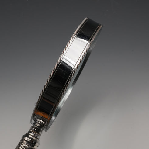 英国アンティーク 純銀装飾アントラーハンドル ルーペ 拡大鏡 Walker&Hall